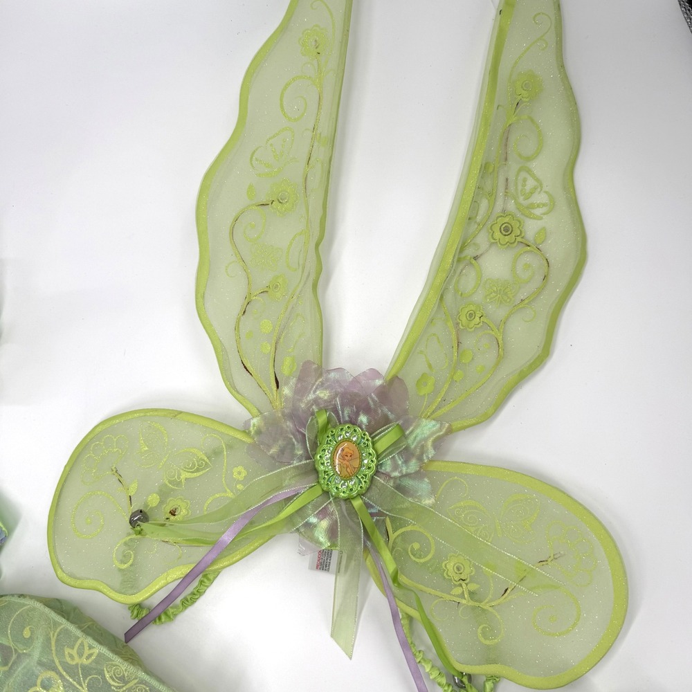 RARE Disney Store Tinkerbell 5 Piece Costume Light Up Wings size 5/6 - Picture 4 of 14